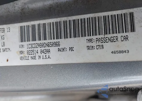 2013 Dodge Avenger Se from USA, damaged, VIN 1C3CDZAB0DN650966